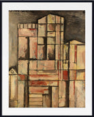 Joaquín Torres-García Print, Cathedral construction (1931)