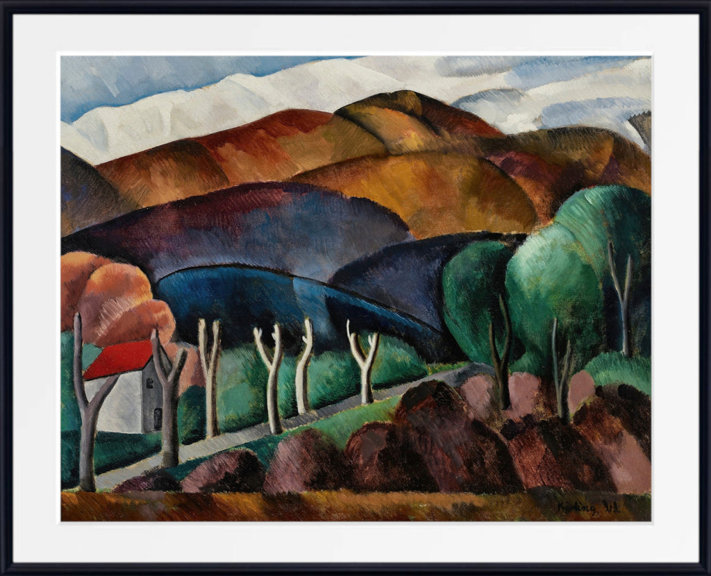 Céret, view of the Canigou (1913) by Moise Kisling