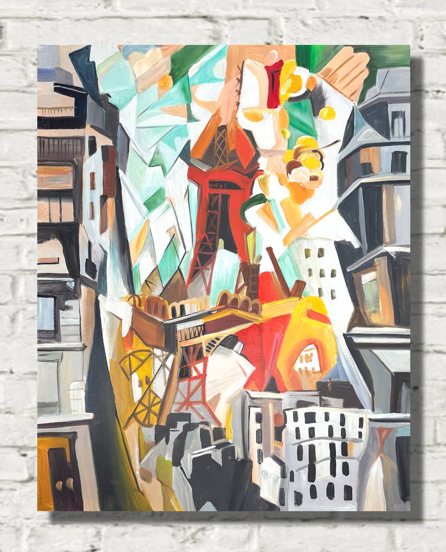 Robert Delaunay Fine Art Print, Champ de Mars The Red Tower