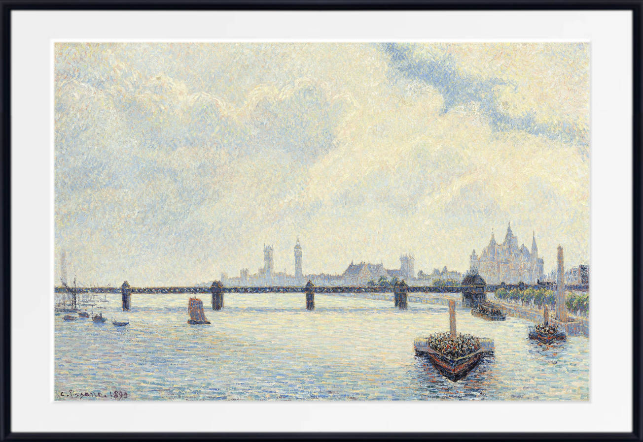Camille Pissarro Print, Charing Cross Bridge, London (1890)