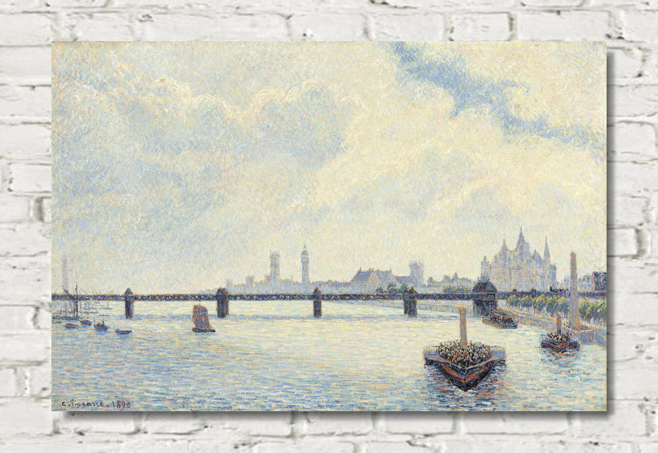 Camille Pissarro Print, Charing Cross Bridge, London (1890)
