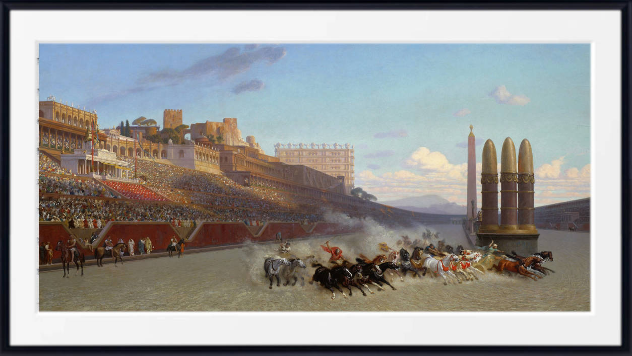 Jean-Léon Gérôme Print, Chariot Race (1876)