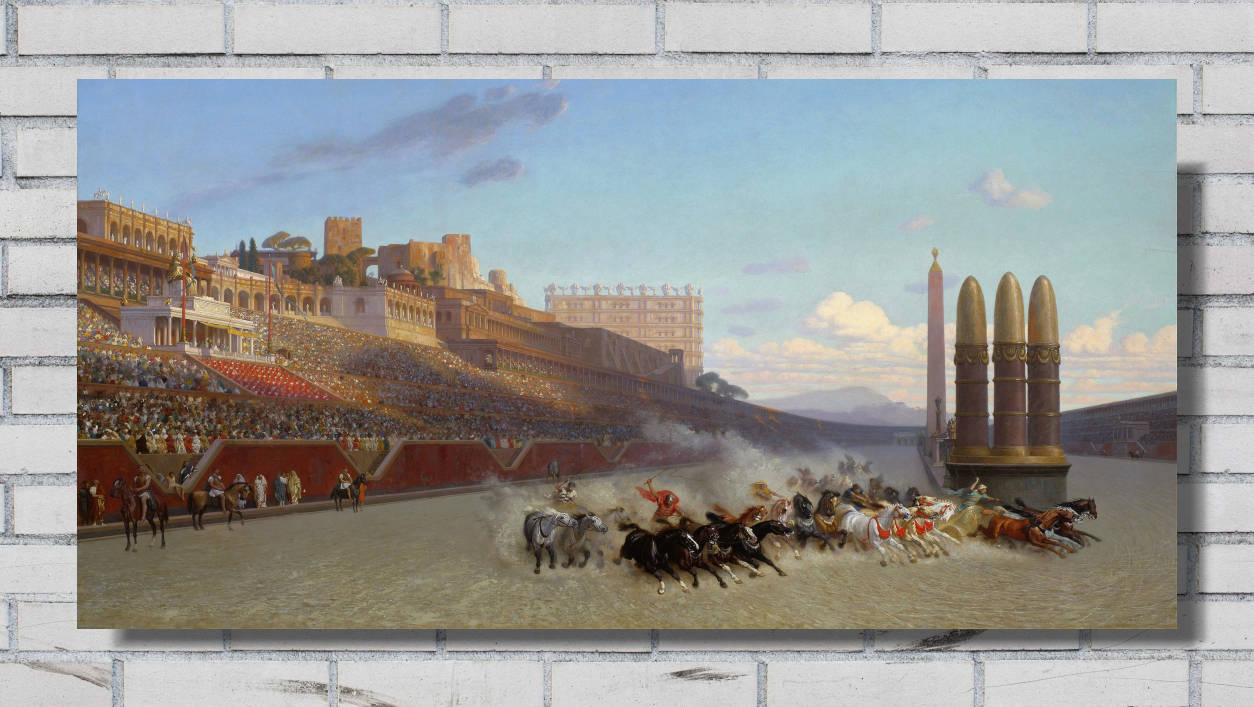 Jean-Léon Gérôme Print, Chariot Race (1876)