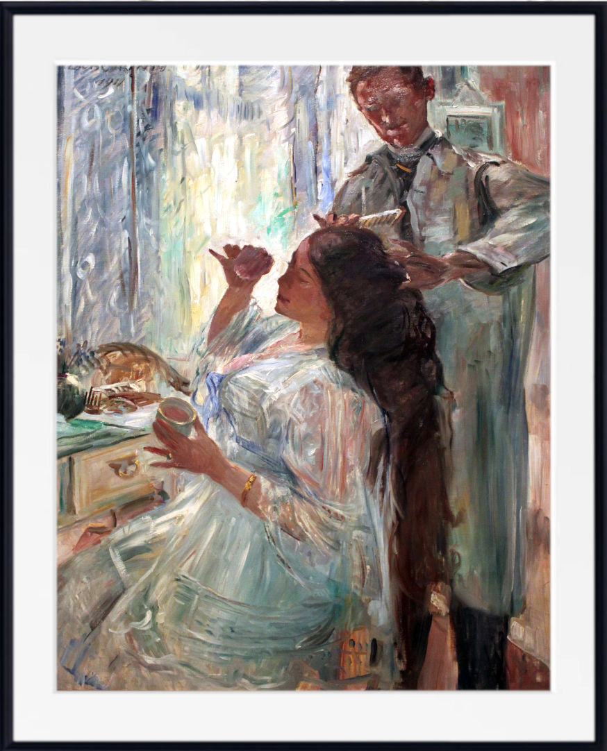 Lovis Corinth Print, Charlotte Corinth at her Dressing Table