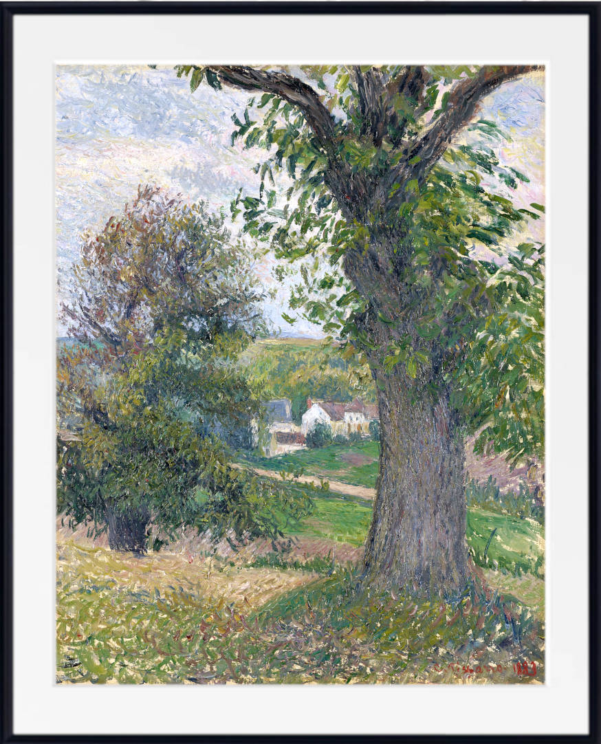 Camille Pissarro Print, Chestnut Trees in Osny (1883)