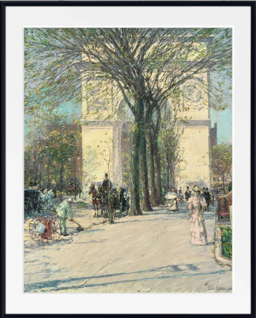 Frederick Childe Hassam, Fine Art Print : Washington Arch Spring