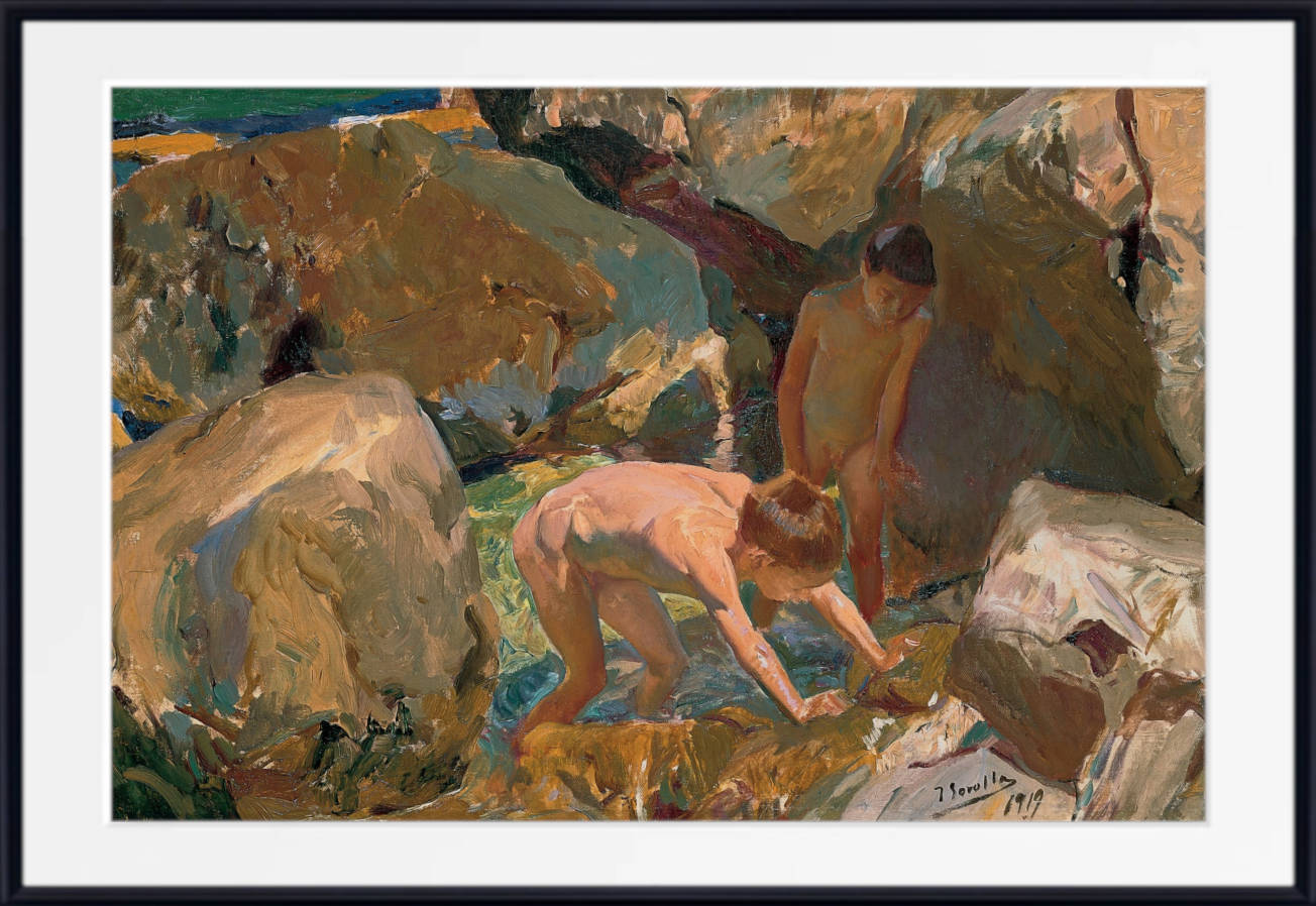 Joaquín Sorolla Print, Children Looking For Shellfish