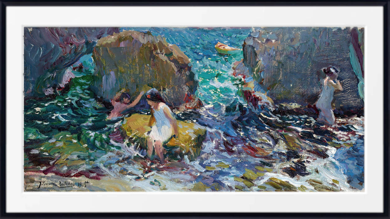 Joaquín Sorolla Print, Children On The Shore, Jávea (1905)