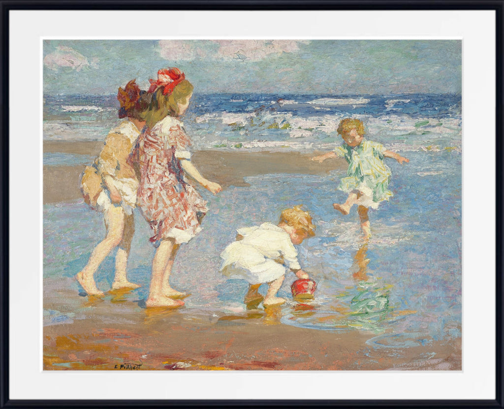 Children Playing in Surf by Edward Henry Potthast