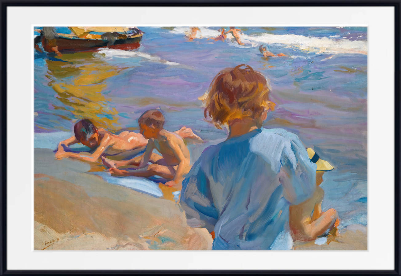 Joaquín Sorolla Print, Children On The Beach, Valencia