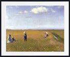 Michael Ancher Print, young girls picking flowers, north of Skagen (1887)