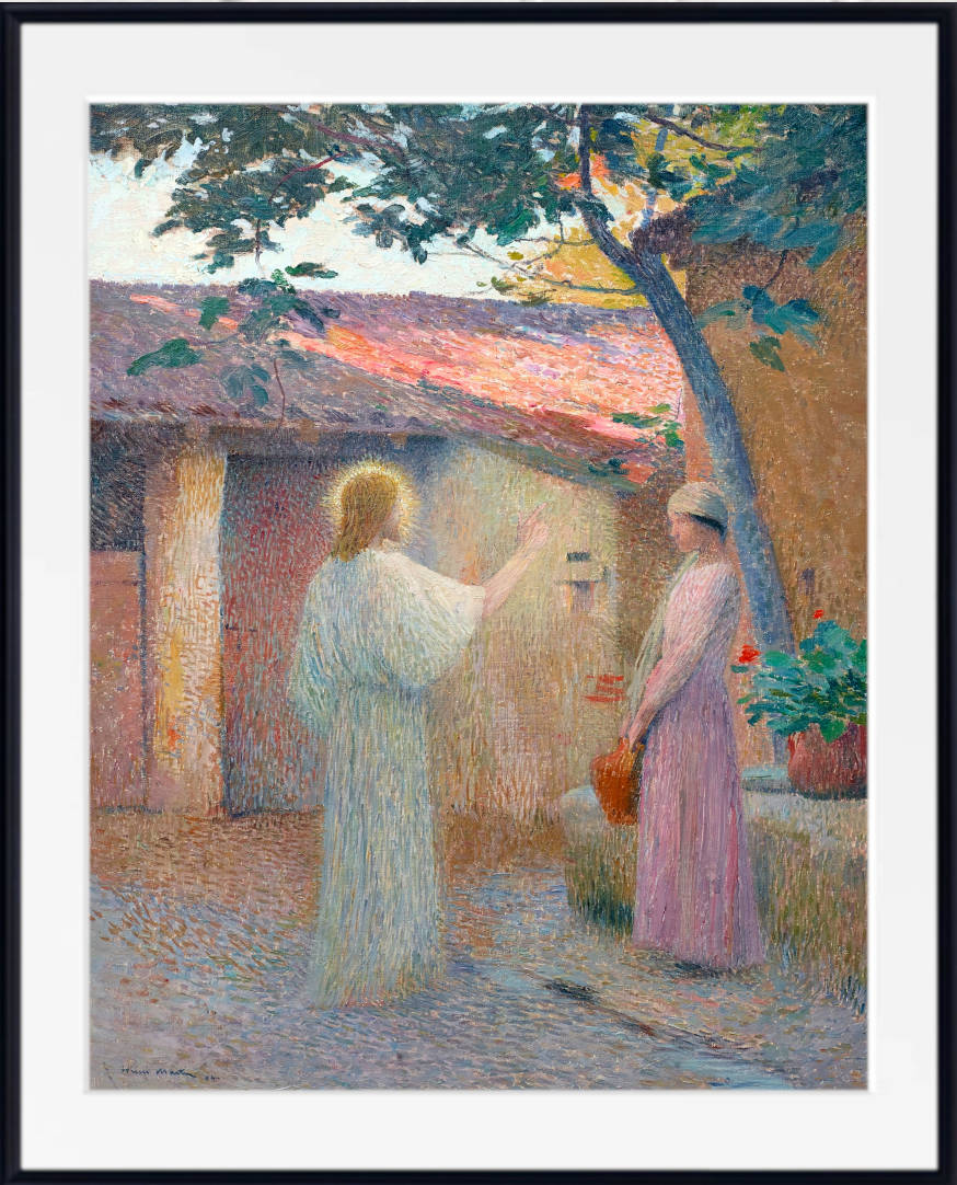 Henri Martin Print, Christ and the Woman of Samaria