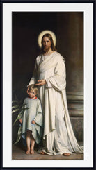 Carl Bloch Print, Christ blessing the little child