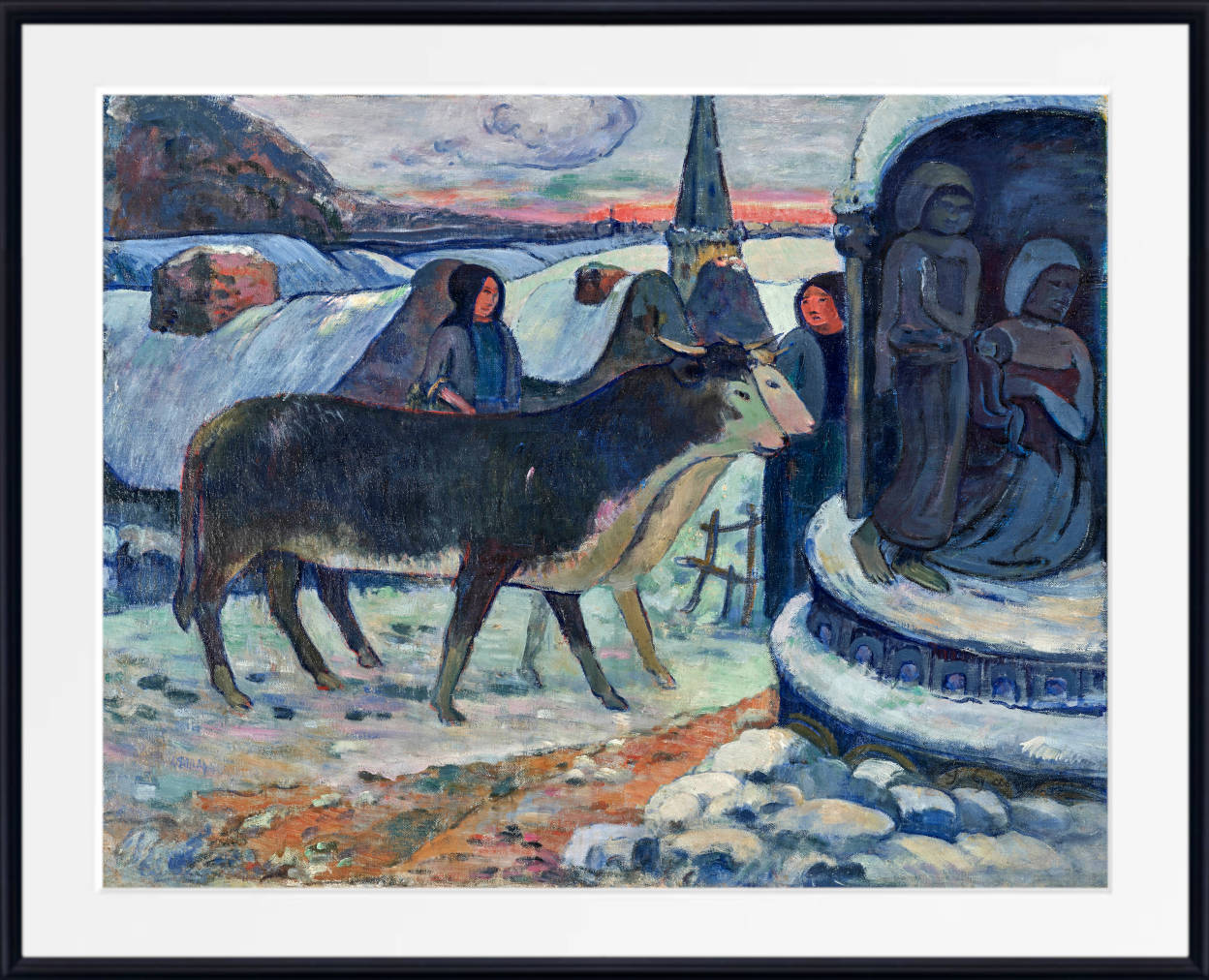 Paul Gauguin Print : Christmas Night (The Blessing Of The Oxen) (1902)