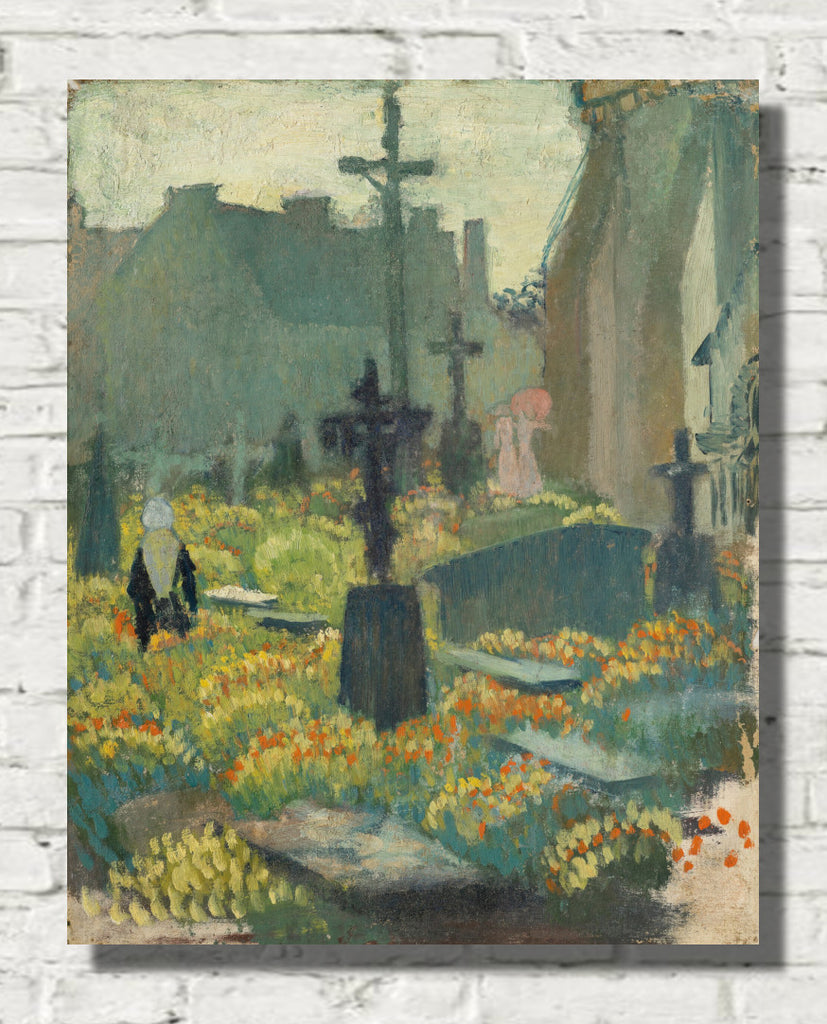 Cemetery in flowers (1892) by Maurice Denis