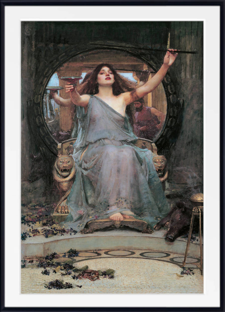 John William Waterhouse Print, Circe Offering the Cup to Odysseus (1891)