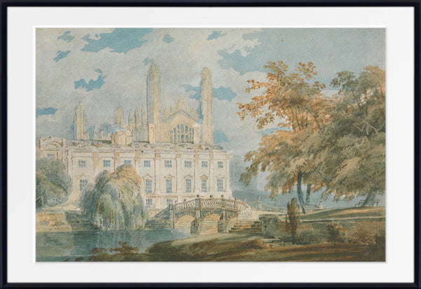 Clare Hall and King’s College Chapel, Cambridge, from the Banks of the River Cam (1793) by William Turner
