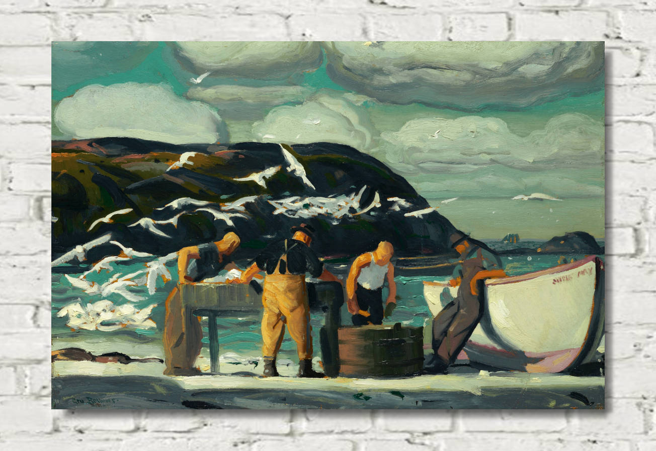 George Bellows Print, Cleaning Fish (1913)