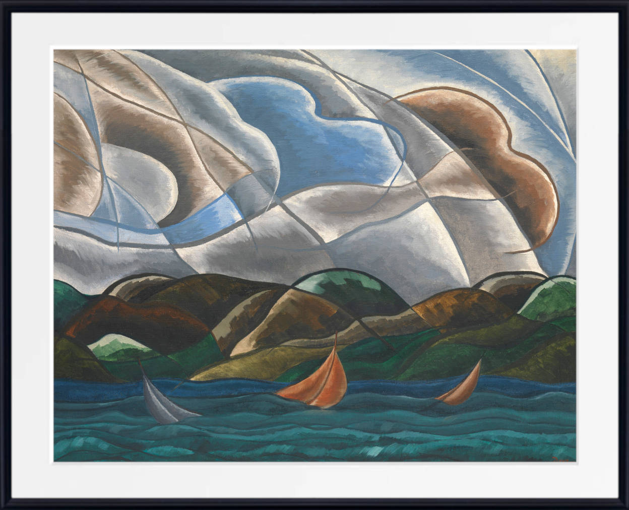 Arthur Dove Fine Art Print, Clouds and Water (1930)