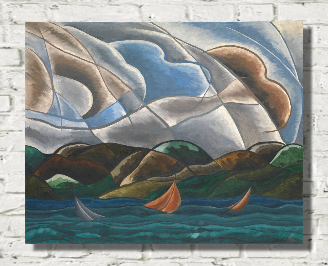 Arthur Dove Fine Art Print, Clouds and Water (1930)