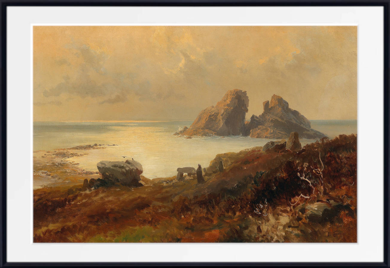 Edward Compton Print, Coastal landscape