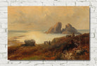 Edward Compton Print, Coastal landscape