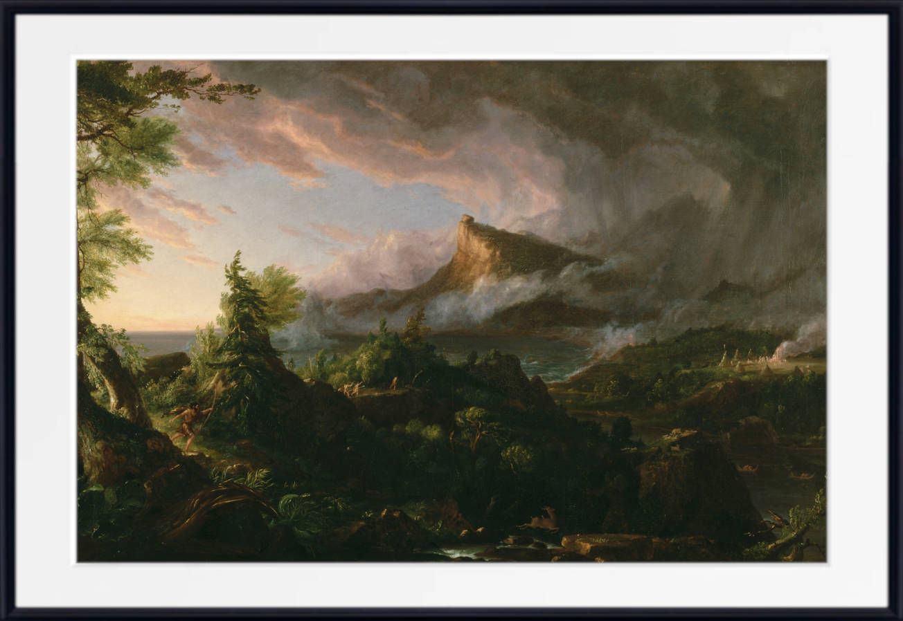 Thomas Cole, Old Masters Fine Art Print, The Savage State
