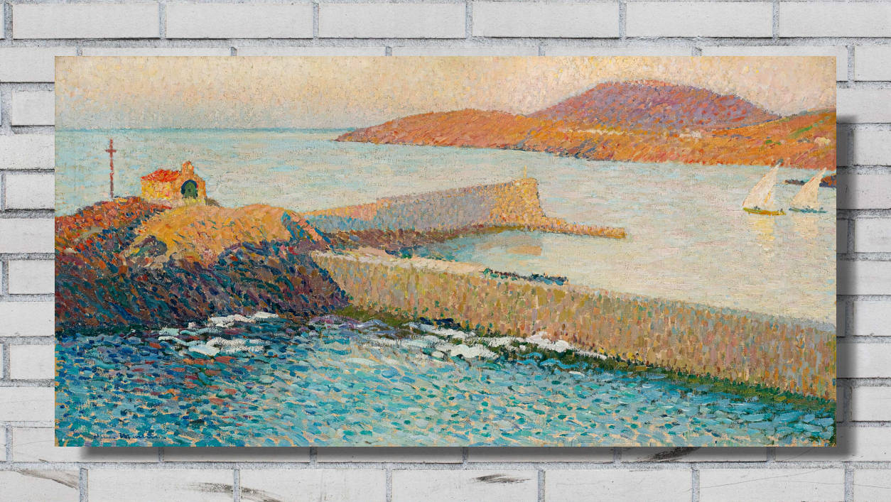 Henri Martin Print, Collioure, The Chapel on the Dike