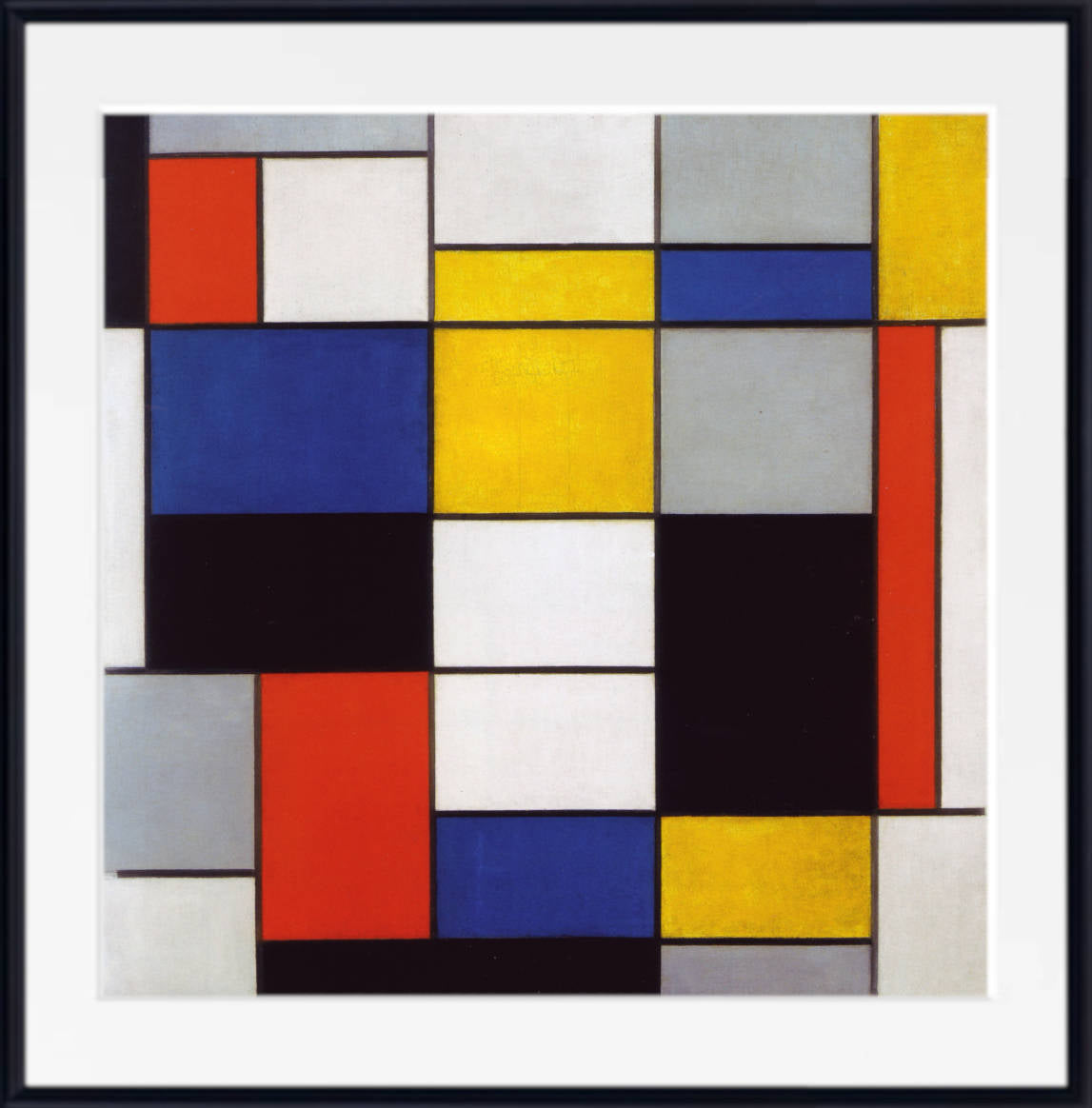 Piet Mondrian Abstract Fine Art Print, Composition A