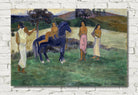 Paul Gauguin Print : Composition with Figures and a Horse (1902)