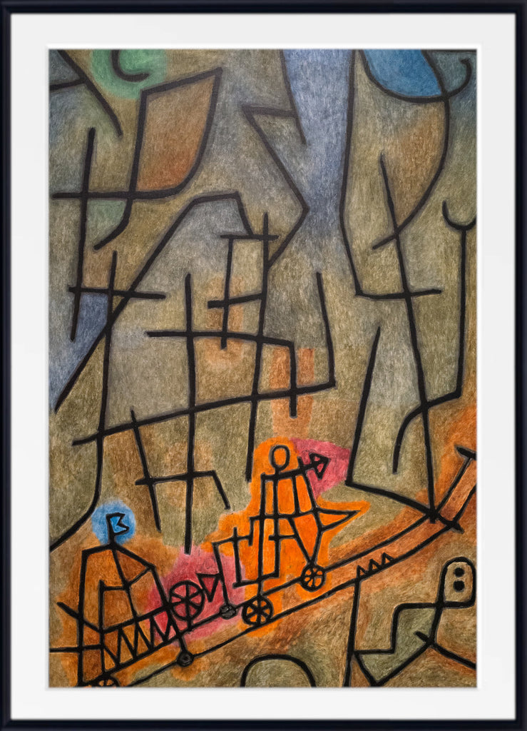 Conquest of the Mountain, Paul Klee Fine Art Print