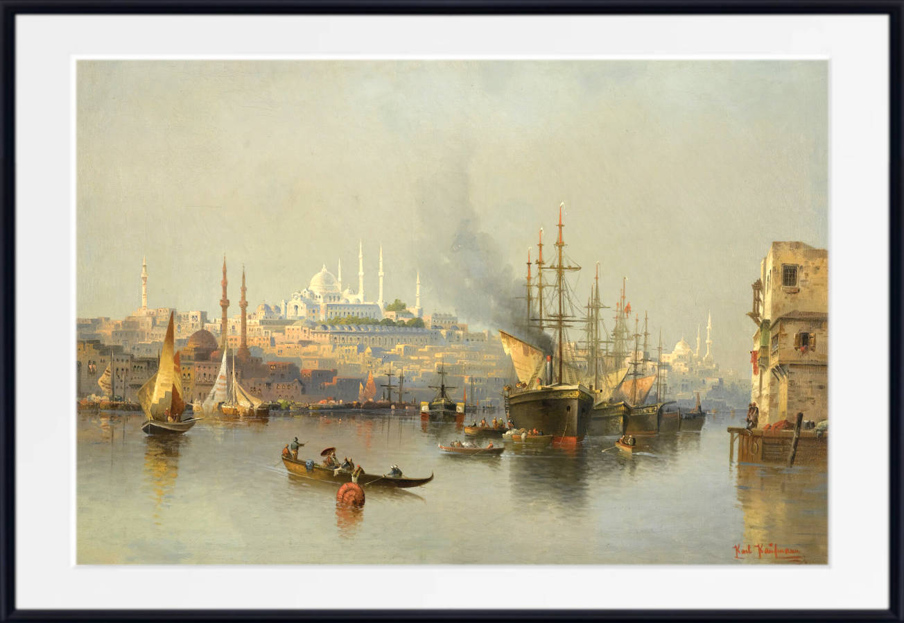 Karl Kaufmann Print, View of Constantinople