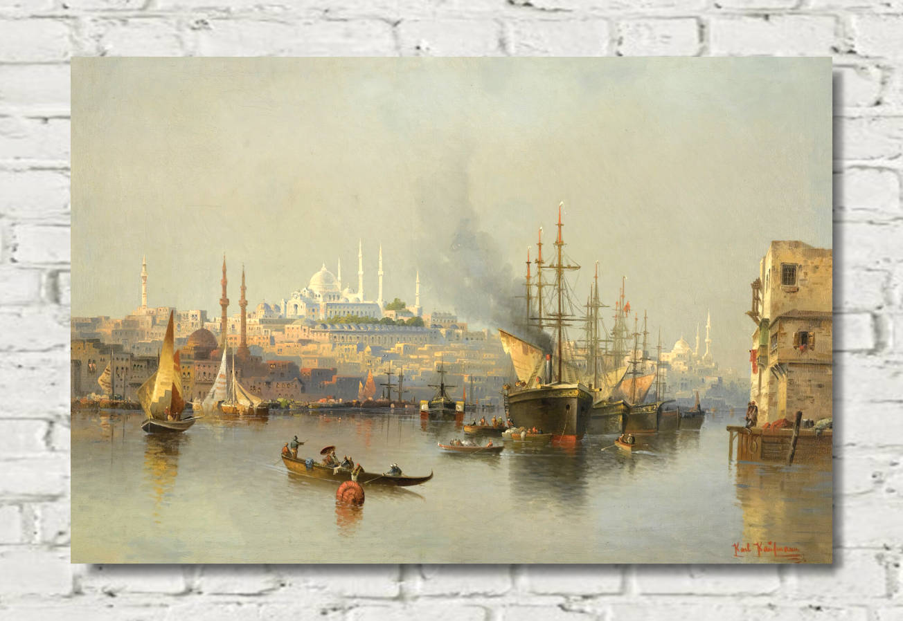 Karl Kaufmann Print, View of Constantinople