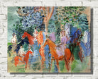 Count Harry Kessler's family on horseback by Raoul Dufy