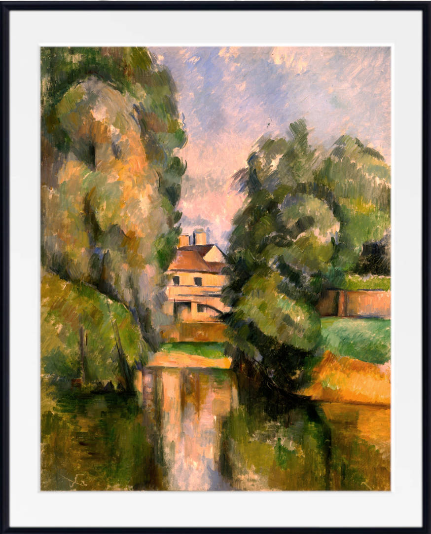 Paul Cézanne Print, Country House by a River