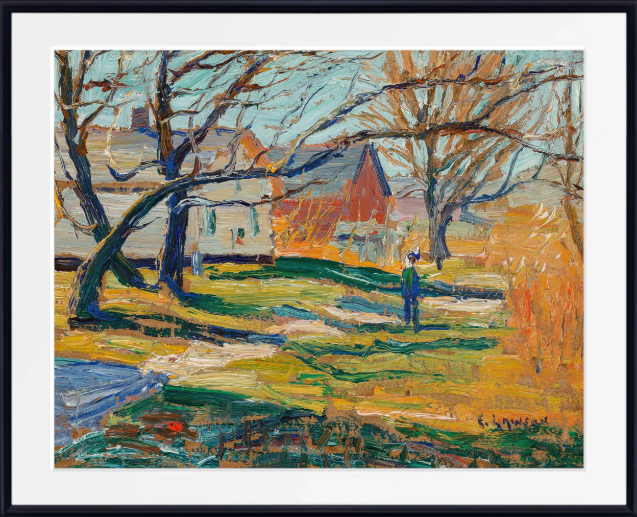 Country Farmhouse, Ernest Lawson Fine Art Print