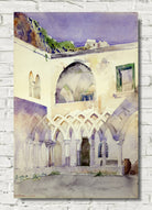 Cass Gilbert Print, Courtyard, Capucine Monastery, Amalfi (1898)