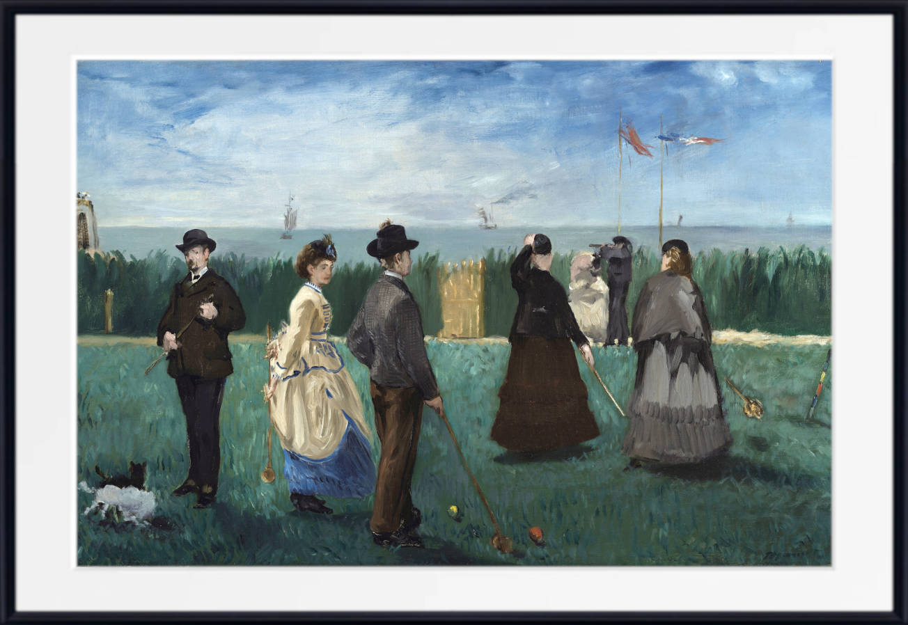 Édouard Manet Print : Croquet at Boulogne