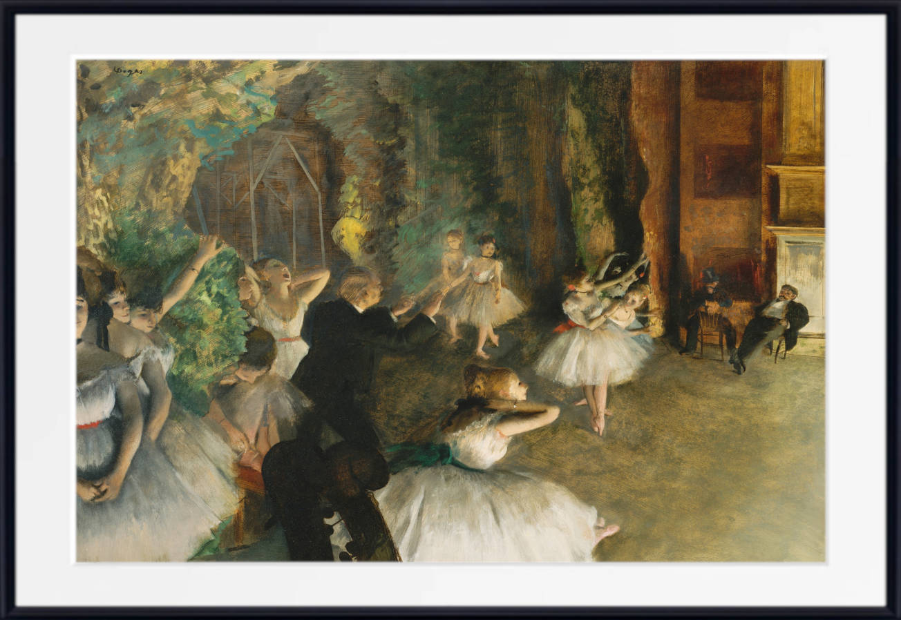 Edgar Degas, French Fine Art Print : Rehearsal of the Ballet