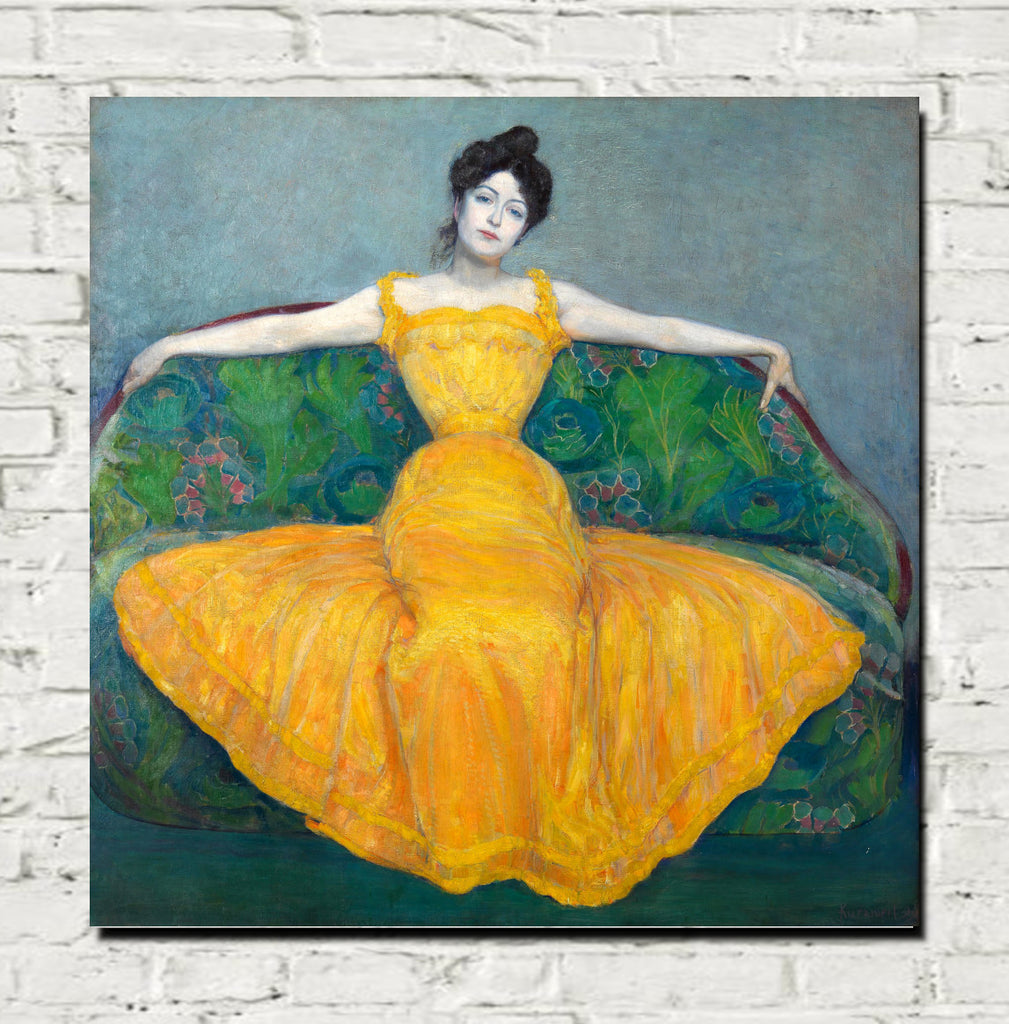 Lady in a Yellow Dress by Max Kurzweil