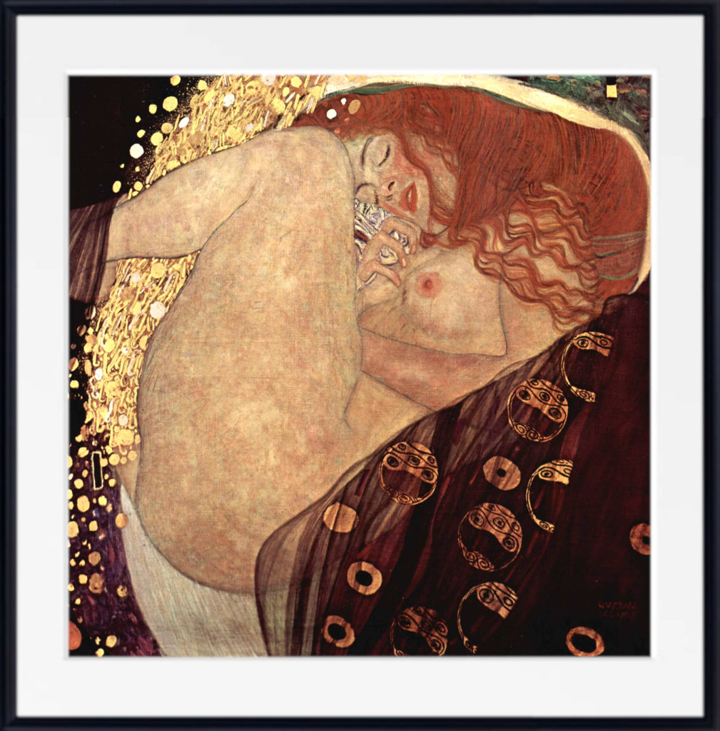 Gustav Klimt Fine Art Print, Danae, Nude