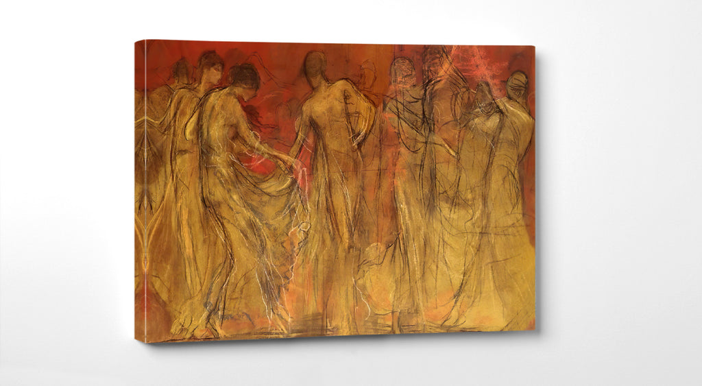 Dance of The Muses, Nikolaos Gyzis Fine Art Print
