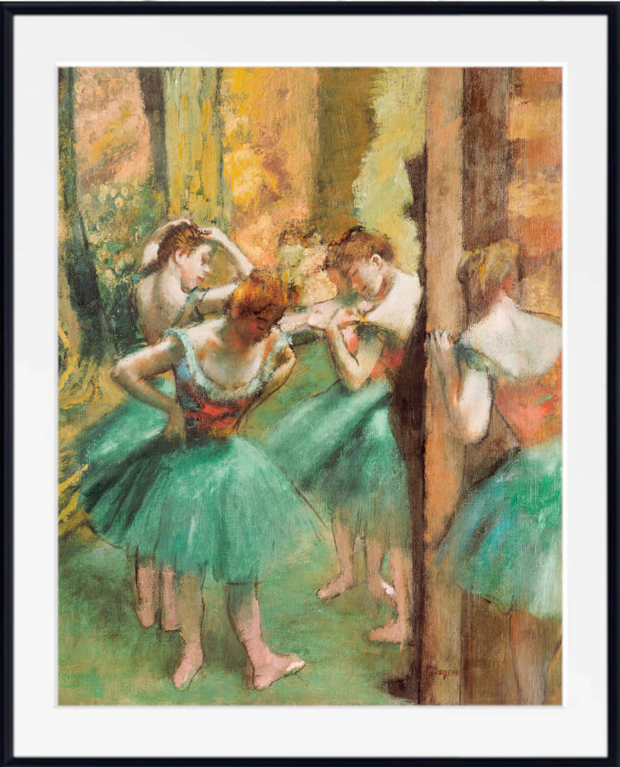 Edgar Degas, Fine Art Print : Dancers, Pink and Green