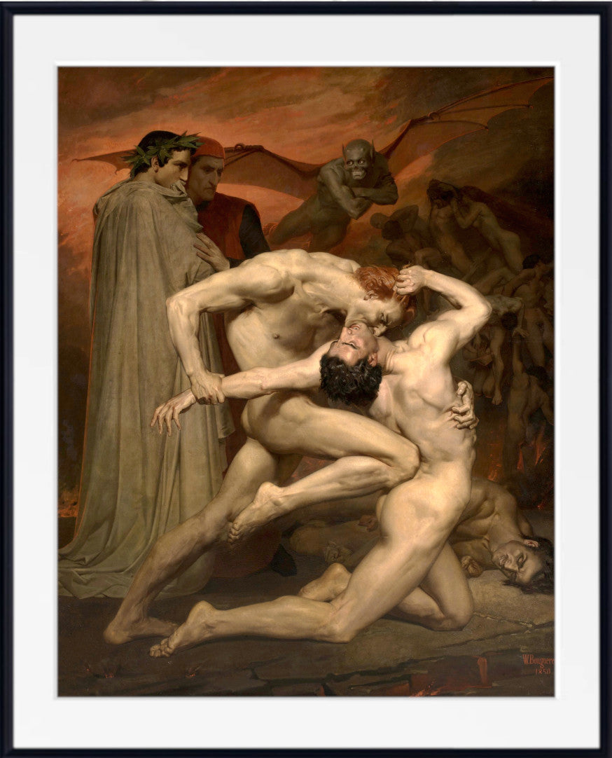 Dante and Virgil by William-Adolphe Bouguereau fine art print