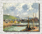 Camille Pissarro Print, Fishing Dock and Duquesne Basin, Dieppe