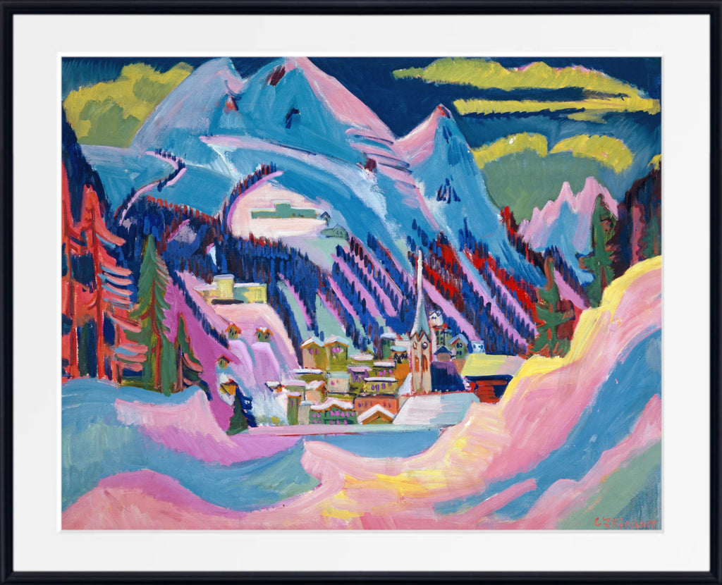 Davos in Winter. Davos in Snow (1923) by Ernst Ludwig Kirchner