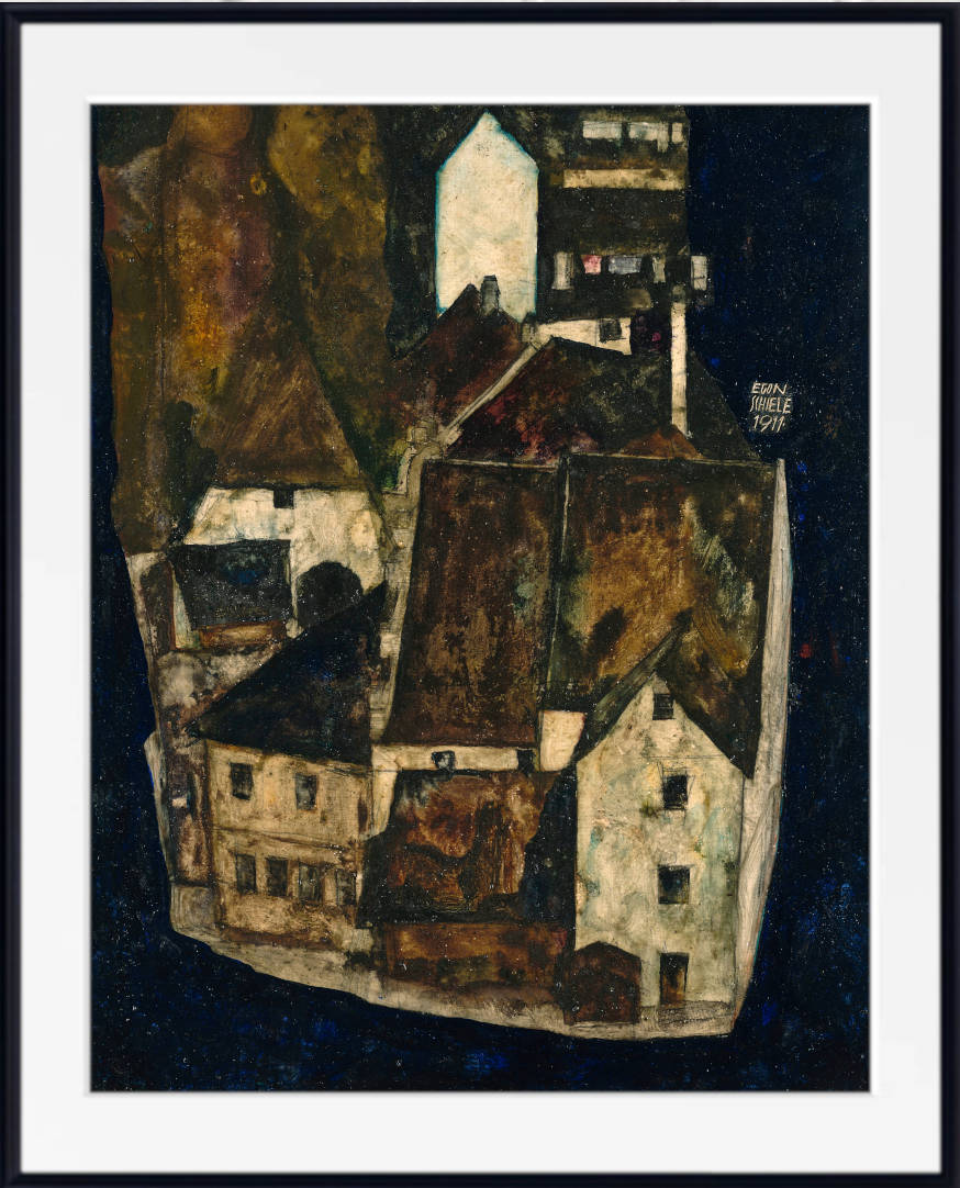 Egon Schiele Print, Dead City III (City on the Blue River III) (1911)