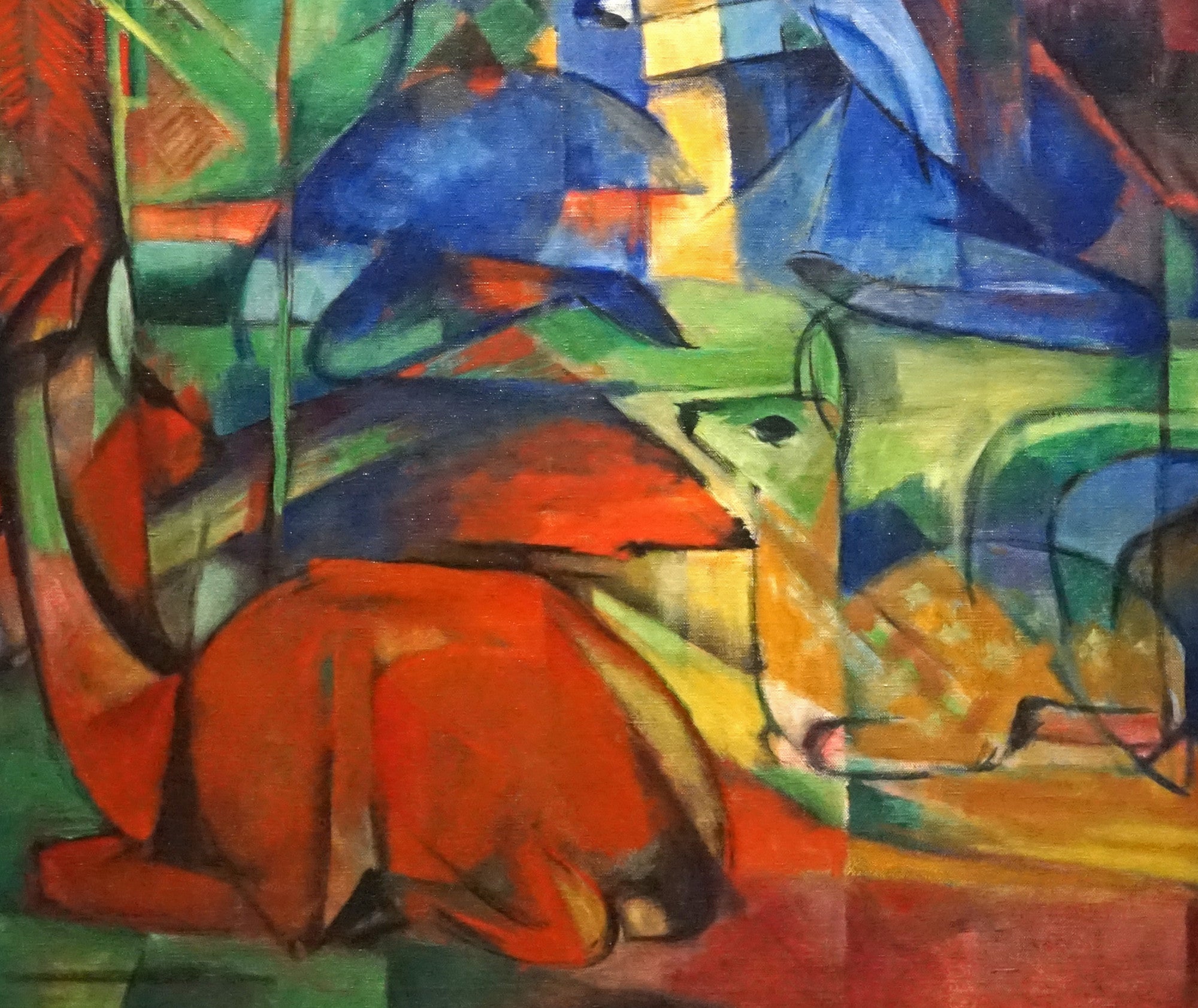 Franz Marc Print, Deer in the Forest II