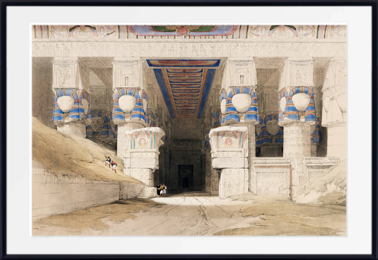 Dendera Temple Egypt, David Roberts Fine Art Print