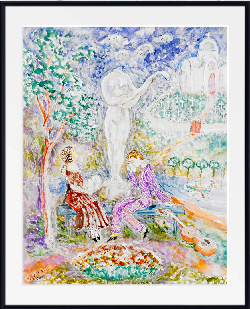 Nils Dardel Print : The Shattered Statue (1917)